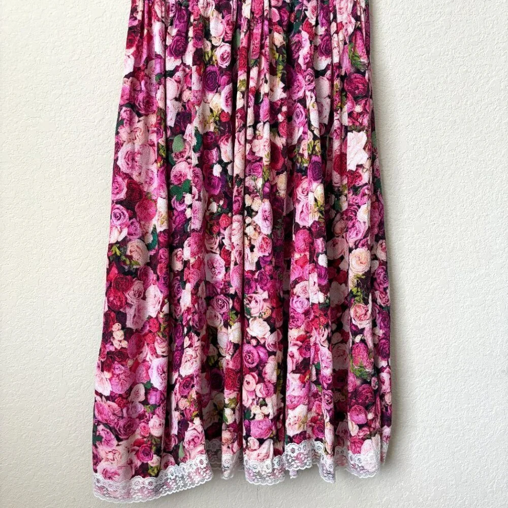 Kate Spade New York Rose Print Tie Back Dress
